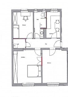 Zep2 2 OG links 3 R Vollsanierte 3-Raum-Wohnung im Altbau