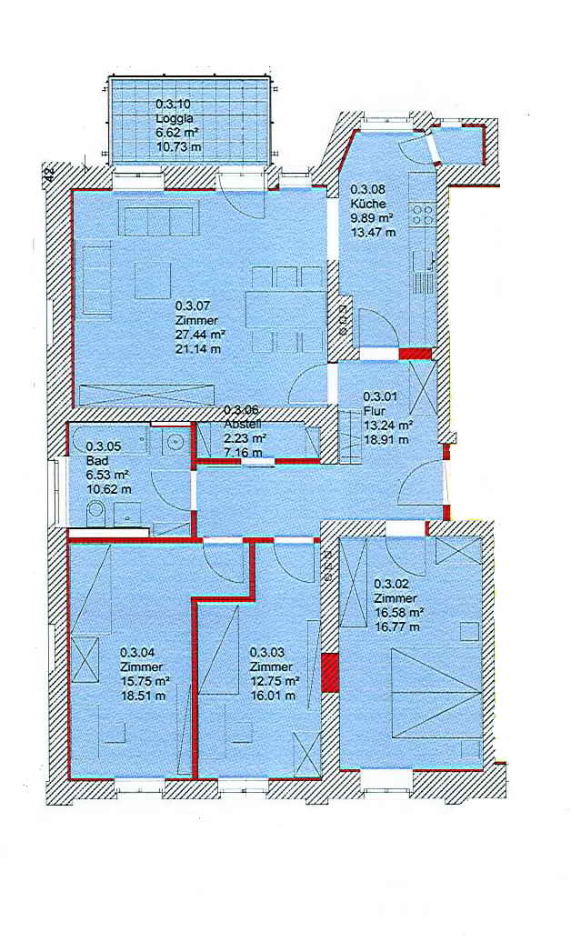 Flei2 GR W03 Erdgeschosswohnung Lutherstadt Wittenberg