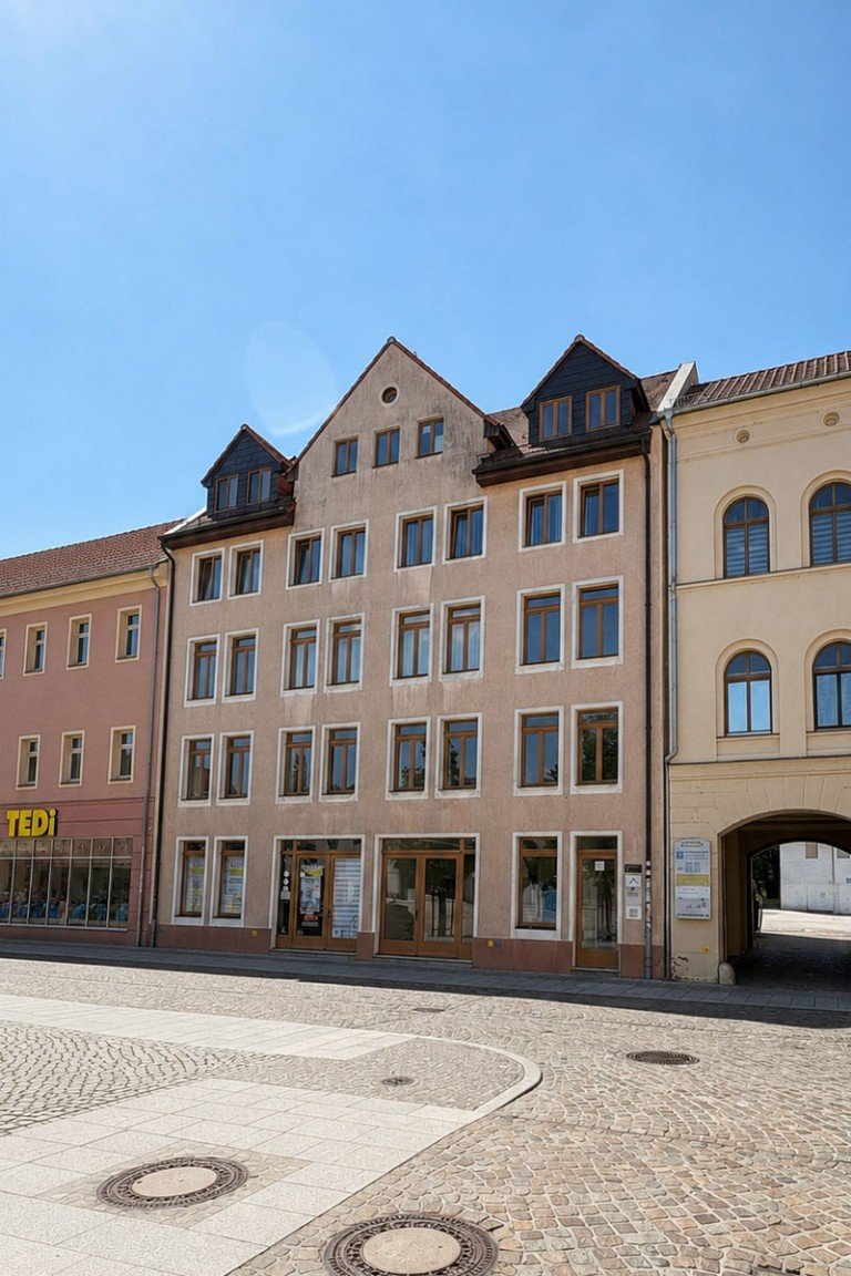 Jur11 Ansicht vorne Lutherstadt Wittenberg Dachgeschosswohnung M�bilierte 1-Raum-Wohnung in historischer Altstadt