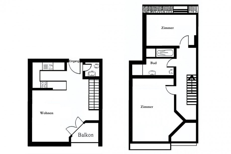 AAB43 W6 GR komplett Maisonettewohnung Lutherstadt Wittenberg