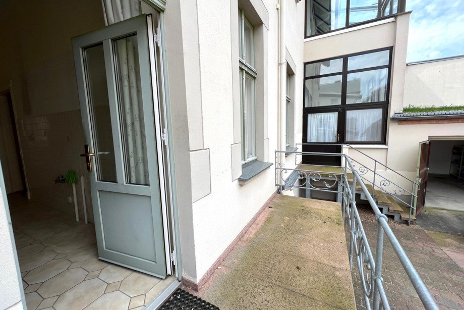 Mel2 W1 Ausgang K�che Erdgeschosswohnung Lutherstadt Wittenberg